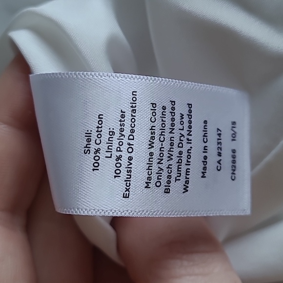 Talbots polkadot embroidered trim full skirt - Picture 7 of 10